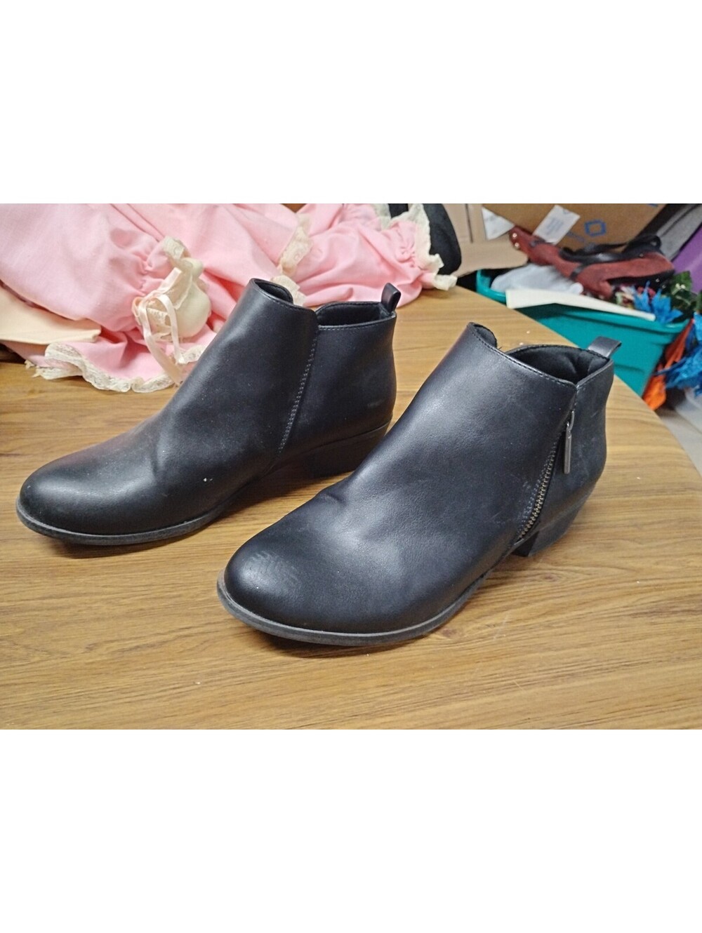 Sonoma Good For Life Millo Black Ankle Boots Zip-up Women’s Size 8.5